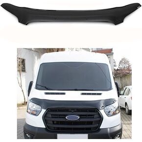 BMY Hood Deflector/Pront Bug Shield متوافق مع Ford Transit 2019-2025 Hood Guard Bonnet Pronctor | الجسيمات والخطأ | ملحقات السيارات |