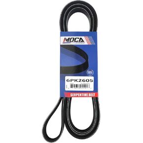 MOCA 6PK2605 EPDM Serpentine Belt Fit 09-10 for Ford F-150 V8 5.4L & 06 for Lincoln Mark Lt V8 5.4L & 06-10 for Mercury Mountaineer V8 4.6L