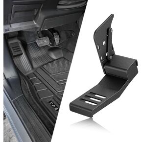 for JL JLU Dead Pedal Left Side Foot Rest Compatible with 2018 2019 2020 2021 2022 2023 2024 2025 Jeep Wrangler JL JLU (NOT Fits 4XE Model), Driver Side Adjustable Kick Panel, Black