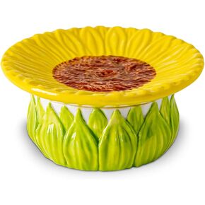 Sunflower Dish And Jar Ceramic Jewelry Tray Engagement Dishes Trinket Tray For Women Beautiful Jewelry Tray