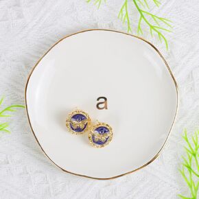 Best Friend Gift Jewelry Tray - Besties Forever, Ceramic Jewelry Tray Trinket Dish Decorative Jewelry Organizer for Earrings Rings Necklaces Bracelet Watch Keys Birthday Gifts