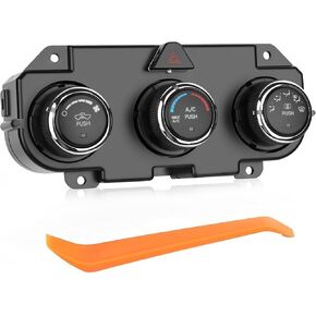 Front Climate Control Module 599-217 Heater A/C Control Switch for Dodge Ram 1500 2500 3500 2013 2014 2015 2016 2017 2018 Front A/C Heater Air Conditioning Panel Unit 68268189AA,68226600AA, 68226600AB
