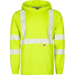 TICOMELA FR Shirts Pullover High Visibility 6oz Lightweight Hi vis Flame Resistant Reflective Hooded Work Shirt