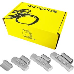 Octopus AW-style ، أوزان عجلة مطلية ، 300 جهاز كمبيوتر ، FE ، مقطع خالي من الرصاص متوافق مع الفولاذ وحافات السبائك 0.25 أونصة / 0.50 أوقية / 0.75 أوقية / 1.0 أوقية أوزان موازنة ، 75 جهاز كمبيوتر (300 قطعة)