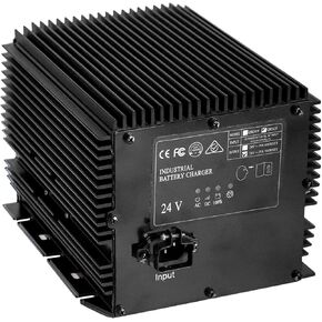 Upgraded 24V 19A Scissor Lift Battery Charger for Genie/JLG/Skyjack, HB600-24B 161827/128537/96211/105739, Genie GS-1930 Charger, IP67 Waterproof & Auto Power-Off Protection, Intelligent LCD Display
