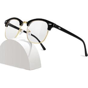 Trendy Oversized Square Metal Frame Sunglasses for Women Men Flat Mirrored Lens UV Protection Sunglasses Black Gold