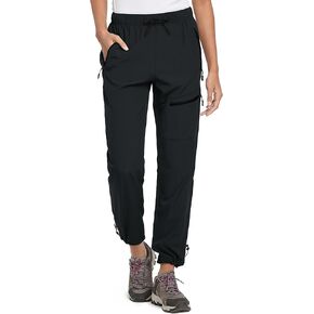 Women's Tall Hiking Pants 31/33/35/37 Inseam Quick Dry Lightweight Water Resistant Cargo Pants 4 Zipper Pockets