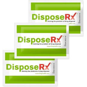 Medication Disposal Packets – 3 Pack – Affordable in-Home Drug Disposal – Neutralizes Pills, Capsules, Liquids – Simple, Safe, Non-Toxic –Trusted by Pharmacies