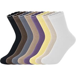Women Crew Socks Above Ankle Colorful Slouchy Boot Socks for Women Ladies Girls
