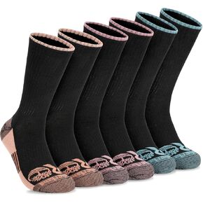 Timberland PRO Work Crew, Sorbtek Moisture Control Performance Womens Socks, Arch Support, Cushioned Footbed
