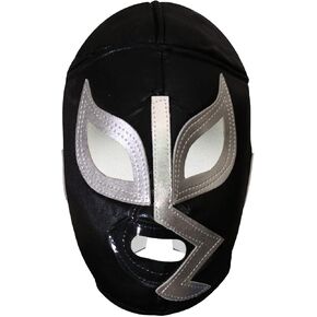 Escobar Rayo de Jalisco Lucha Libre Wrestling Mask Wear ، أسود ، بالغ (حجم واحد)