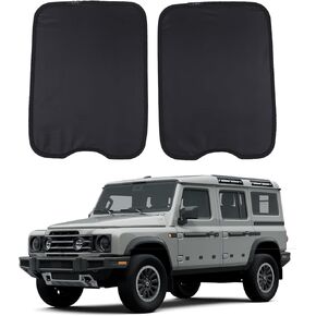 فتحة سقف شمسية لـ Ineos Grenadier 2020-2025 غطاء سقف السيارة سقف سقف قابل للطي شمس الظل UV Glare Glare Heatshield Sun Found Sweep Most Switch Privacy Presector (Silver)