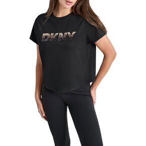 DKNY womens Cropped Short Sleeve Tee