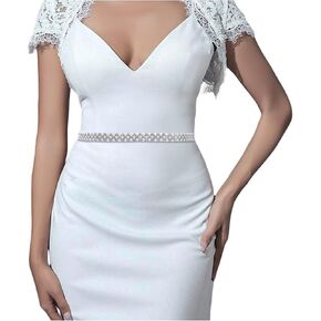 HONGMEI Wedding Belt Pearl Bridal Belt Rhinestone Wedding Dress Accessories