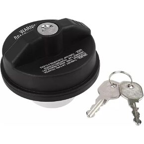 Locking Gas Cap Fuel Tank with Key, Lock Fuel Cap Cover Compatible with 4Runner, Chevy Silverado 1500 2500 3500, Nissan GMC Subaru Buick Replace #10504 77300-47020