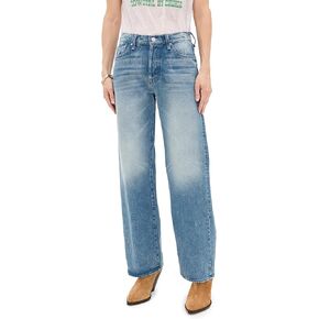 MOTHER Women's Petite Lil Dodger Button Sneak Jeans