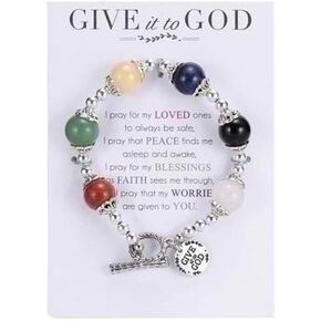 Roman Kelli's shop GIVE IT to GOD Stretch Bracelet W/Toggle