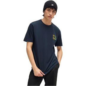 HUGO Men's Stacked Logo Short Sleeve Tshirt