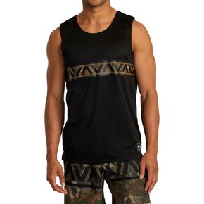 RVCA Men's Sport Hawaii Taro Mesh Tank Top Shirt