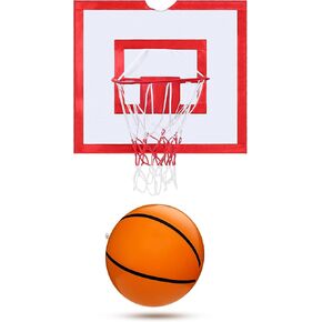 Mepase Halloween Basketball Hoop Costume for Kids Wearable Basketball Net Inflatable Ball Set Ball Backboard Props Outfit for Halloween Cosplay Party Favors