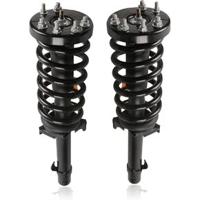 MOSTPLUS Front+Rear Complete Shock Strut Spring Assembly Compatible for 2008-2012 Honda Accord Replaces 172562L 172562R 172563 Left & Right Shock Coil