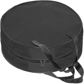 16 Inch Round Jumper Cable Bag - Waterproof EV Charging Cable Storage Bag, Cables Management Storage Organizer for Electrical Cords, RV Sewer Pipe, Extension Cables, Camper and Garden Hoses