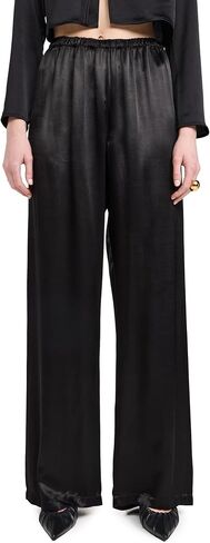 Enza Costa Women's Satin Wide Leg Pants in Saudi Arabia