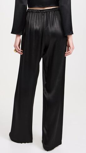 Enza Costa Women's Satin Wide Leg Pants in Saudi Arabia