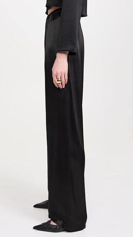 Enza Costa Women's Satin Wide Leg Pants in Saudi Arabia