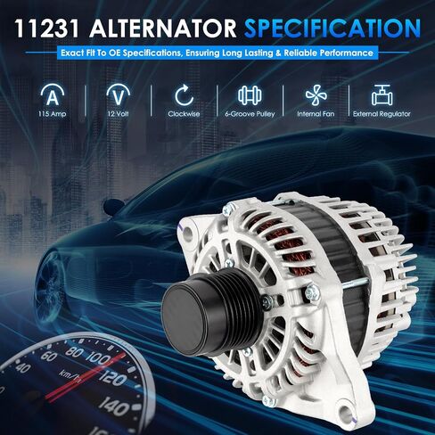 11240 Car Alternators Fit for Dodge Ram 1500 09-10, Durango, for Jeep Grand Cherokee, Commander, Liberty 07-10, for Chrysler Aspen Automotive Replacement Alternator 56029914A, 56029914AD in Saudi Arabia