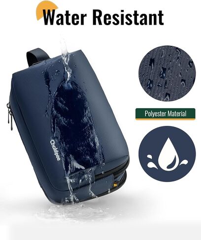 Toiletry Bag for Men, Travel Toiletries Organizer Dopp Kit Waterproof Shaving Bag for Toiletry Accessories, Lightweight Cosmetic Bags with Zippers, Bathroom Essentials (Black) in Kuwait