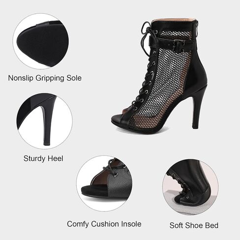 Fashion Dance Shoes Heeled for Women Heel Height 2.75' / 3.94' / 4.33' in Saudi Arabia
