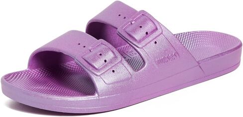 Freedom Moses Women's Metallic Slides in Saudi Arabia