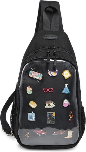 Kawaii Oxford Ita Bag Pin Display Chest Pack Shoulder Bag Sport Backpack Hiking Daypack in Saudi Arabia