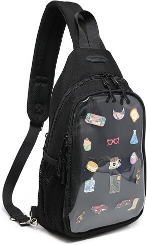 Kawaii Oxford Ita Bag Pin Display Chest Pack Shoulder Bag Sport Backpack Hiking Daypack in Saudi Arabia