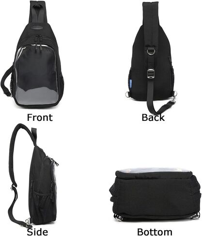 Kawaii Oxford Ita Bag Pin Display Chest Pack Shoulder Bag Sport Backpack Hiking Daypack in Saudi Arabia