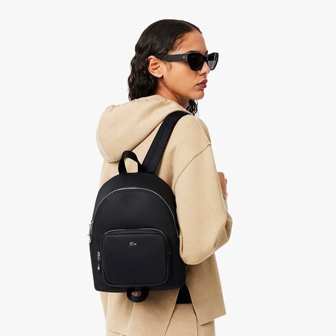 Lacoste Women's Daily City Backpack, Black, One Size in Saudi Arabia