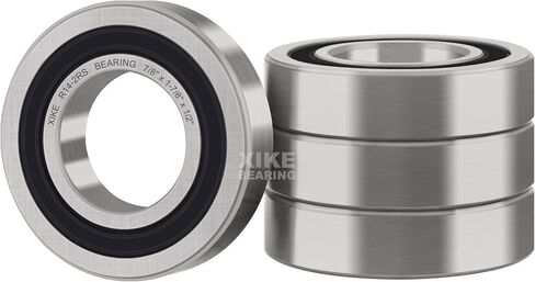 XiKe 4 Pcs R20-2RS Double Rubber Seal Bearings 1-1/4" x 2-1/4" x 1/2", Pre-Lubricated and Stable Performance and Cost Effective, Deep Groove Ball Bearings. in Saudi Arabia