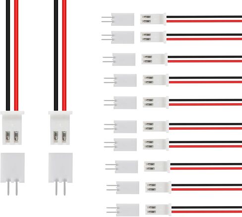 40 Pairs JST XH2.54 Connectors Wire Cable Plug Connectors 2 Pin 3 Pin 4 Pin 5 Pin XH 2.54mm Pitch Connector Kit XH 2.54mm Pitch Male Female Connector in Saudi Arabia