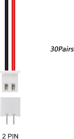 40 Pairs JST XH2.54 Connectors Wire Cable Plug Connectors 2 Pin 3 Pin 4 Pin 5 Pin XH 2.54mm Pitch Connector Kit XH 2.54mm Pitch Male Female Connector in Saudi Arabia
