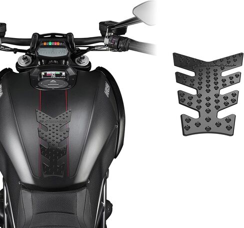 STOMPGRIP | Motorcycle Center Tank Pad Protector | Universal Fit | Vertebrae | Volcano Black in Saudi Arabia