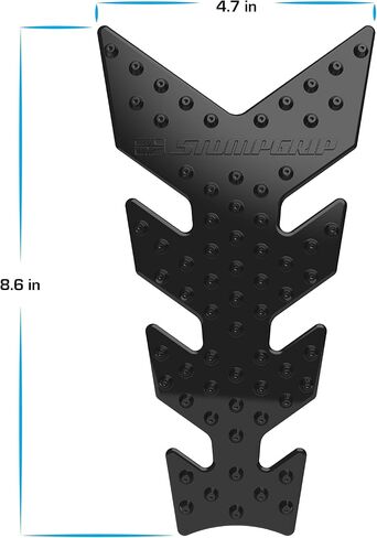 STOMPGRIP | Motorcycle Center Tank Pad Protector | Universal Fit | Vertebrae | Volcano Black in Saudi Arabia