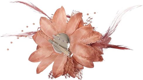 أغنية Qing fascinators للنساء شاي شاي الحفل قبعة بروش القبعة زهرة ديربي كوكتيل كنيسة كنيسة الزفاف in Kuwait