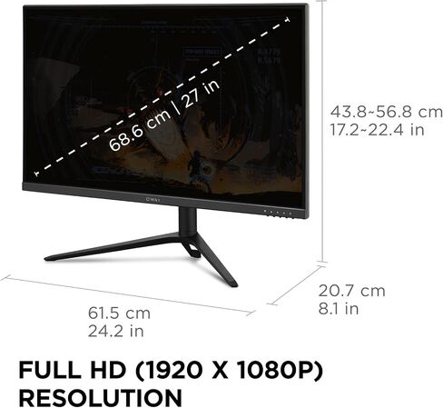 شاشة الألعاب فيوسونيك VX2428A مقاس 24 بوصة 1080 بكسل 0.5 مللي ثانية 180 هرتز IPS مع تقنية FreeSync وHDMI 1.4 ومدخل DisplayPort in Kuwait