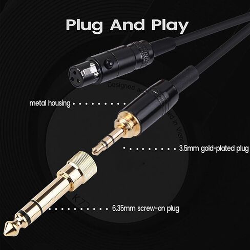 كابل K702 متوازن متوافق مع سماعات AKG Q701 K712 K240 K240S K171 K181 K271S K241 K175 K275 Pioneer HDJ-2000 بمقبس 4.9 قدم 2.5 مم in Kuwait