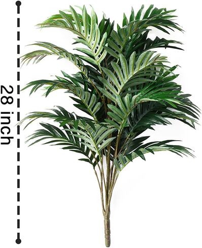 DVGUN 2 Pack Artificial Palm Plants Leaves Faux Fake Tropical Large Palm Tree Imitation Leaf in Saudi Arabia