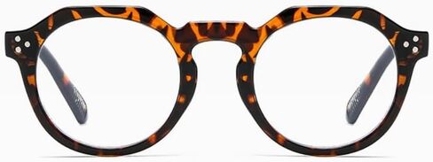 Shiratori Retro Round Frame Blue Light Blocking Glasses Rice nail irregular polygonFrame for Men in Kuwait