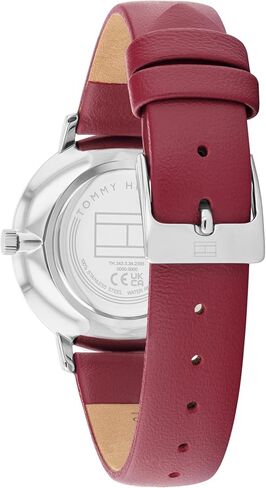 Tommy Hilfiger Women's Slim Quartz Watch, Leather Strap, Water Resistant 3 ATM, Sleek and Stylish Timepiece, Gift for Her, 35mm in Saudi Arabia