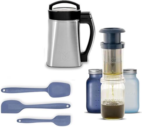 MAGICAL BUTTER Infusions Bundle Filter Press Strainer, Non Stick Butter Tray Mould and 3 Pack Mason Jars in Saudi Arabia