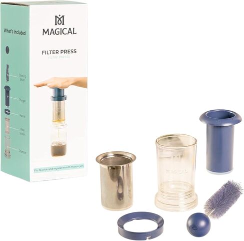 MAGICAL BUTTER Infusions Bundle Filter Press Strainer, Non Stick Butter Tray Mould and 3 Pack Mason Jars in Saudi Arabia